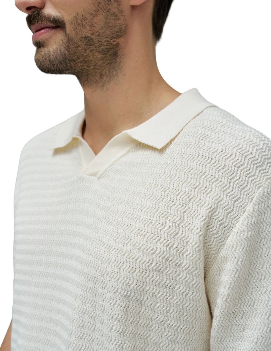 Polo Tricot Salsa Jeans Crudo | Bicos de Fío