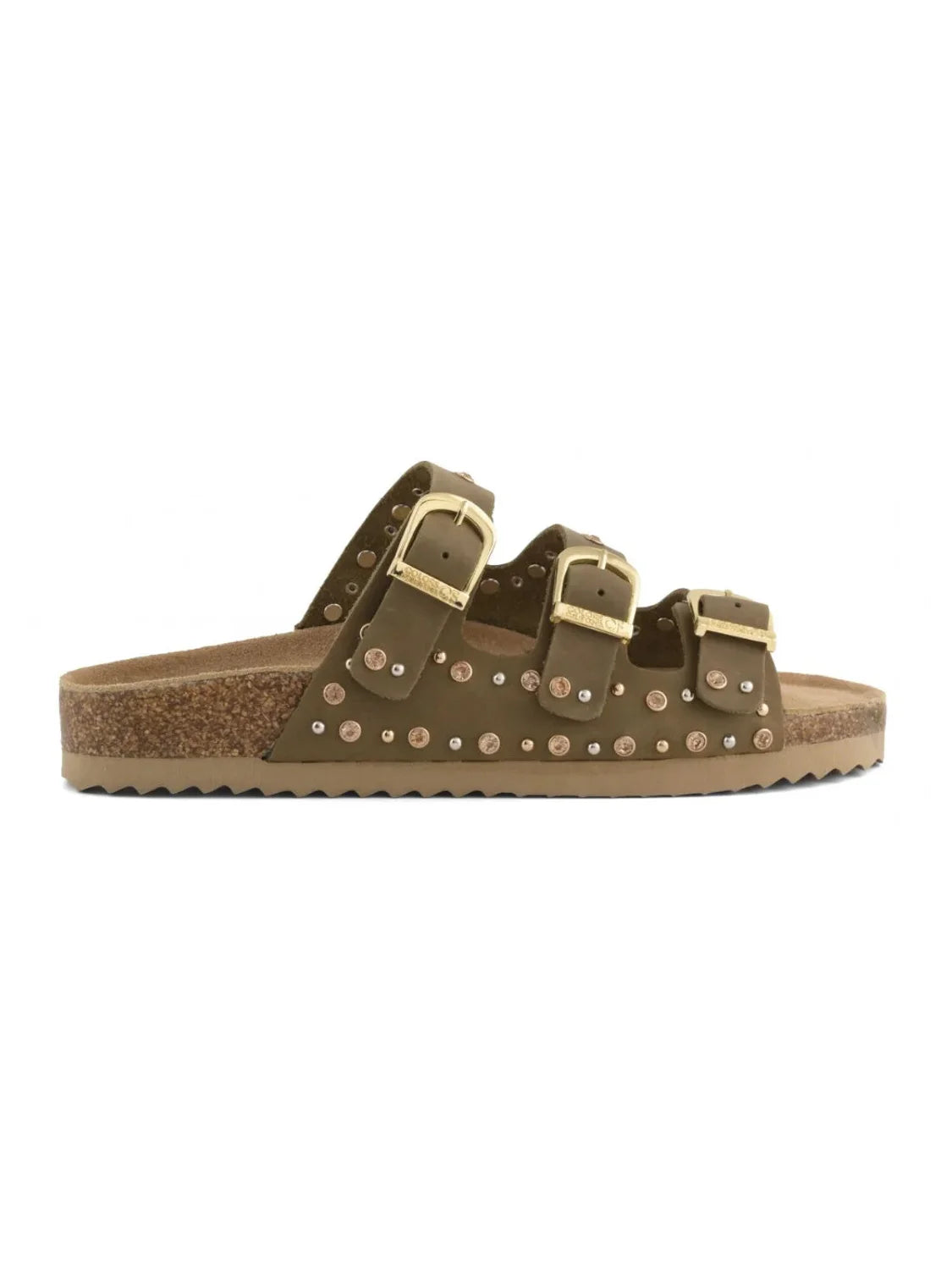 Sandalia Colors Of California Slofi Nobuck Military | Bicos de Fío