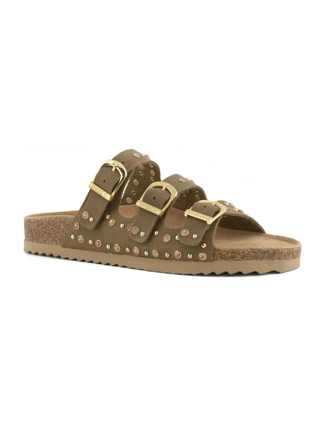 Sandalia Colors Of California Slofi Nobuck Military | Bicos de Fío