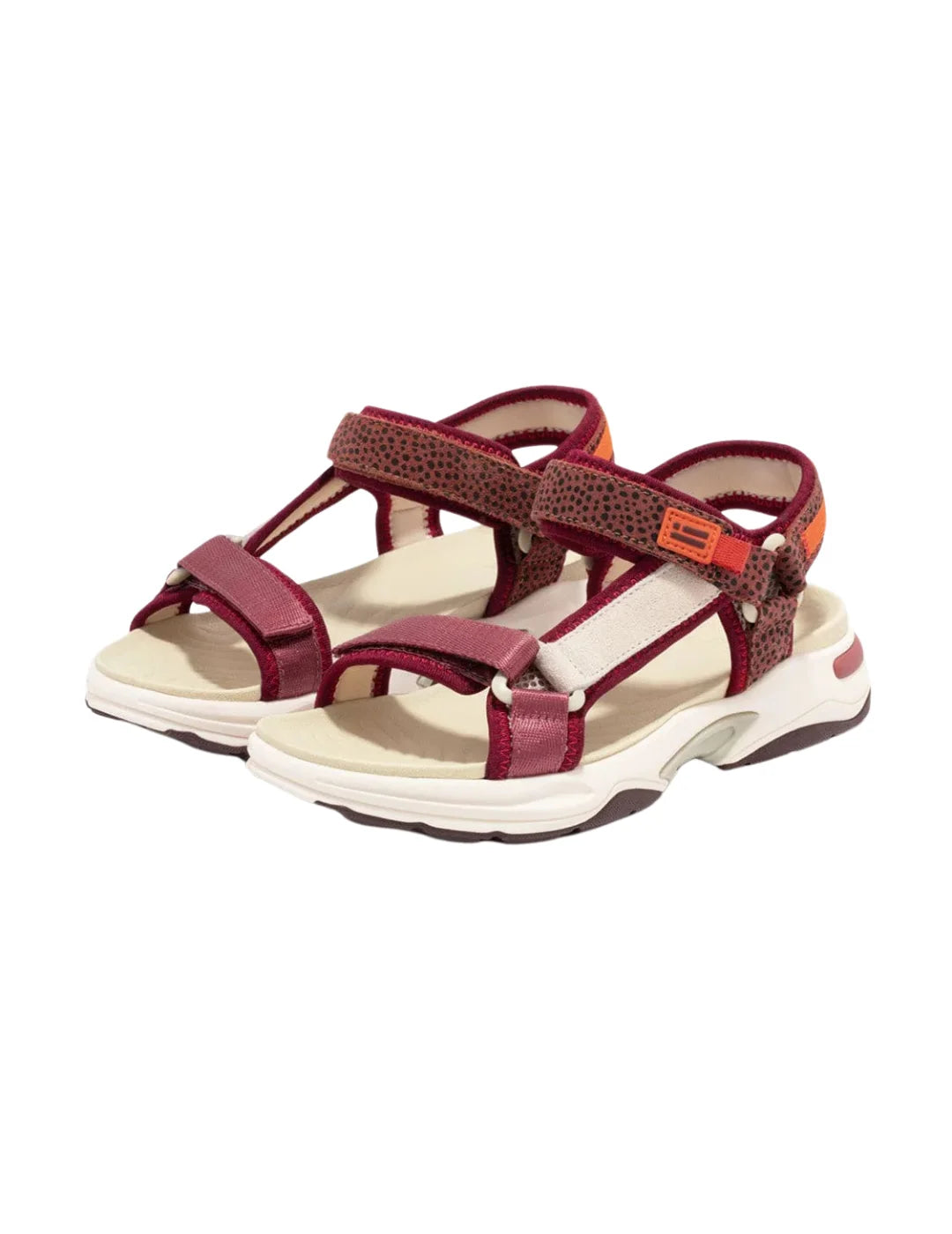 Sandalia D.Franklin Flame Strips Burgundy | Bicos de Fío