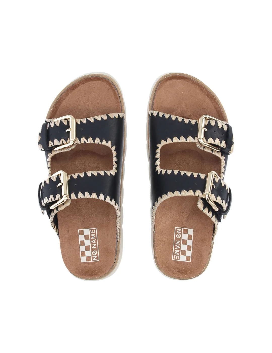 Sandalia NO NAME Sandy Edge Negro | Bicos de Fío