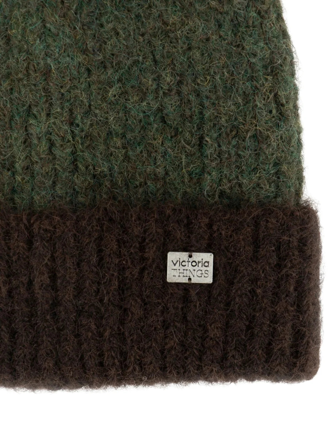 Set Gorro & Guantes Victoria Khaki | Bicos de Fío