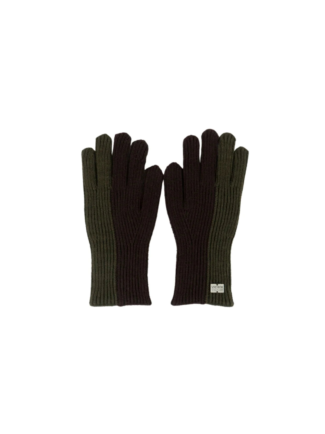 Set Gorro & Guantes Victoria Khaki | Bicos de Fío