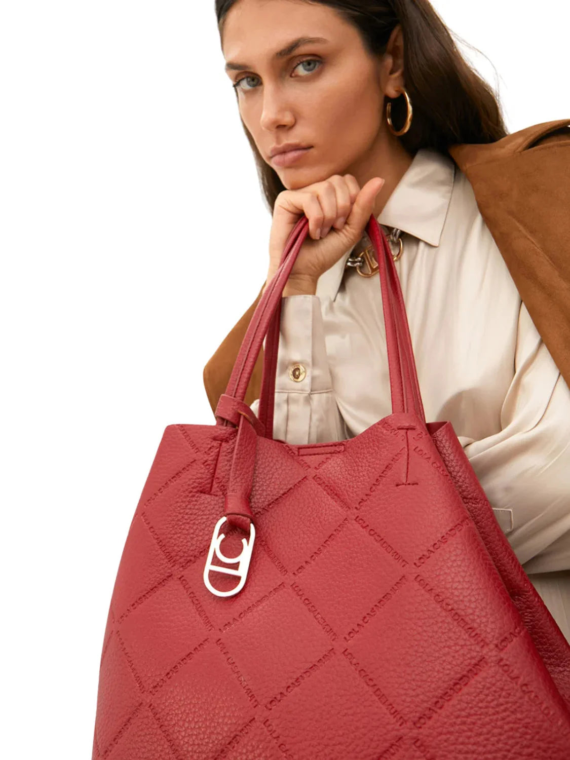 Shopper Rombos Lola Casademunt Rojo | Bicos de Fío