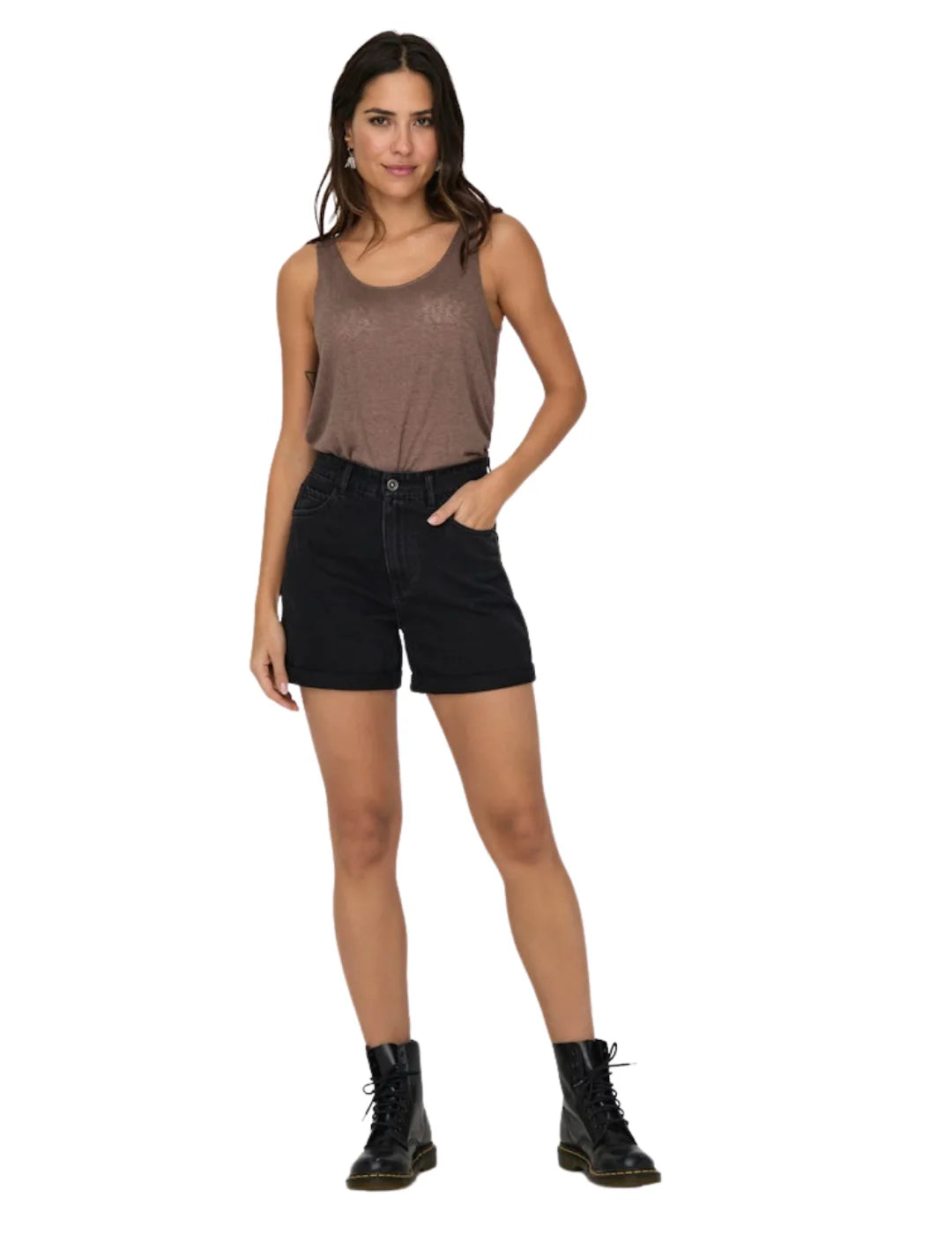 Shorts Vaqueros ONLY Vega Negro | Bicos de Fío