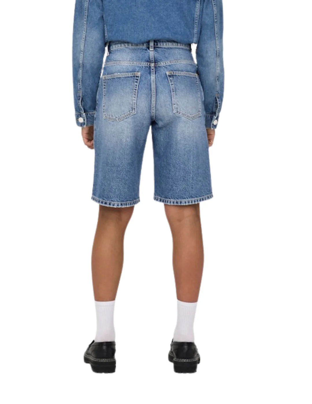 Shorts Baggy ONLY Mate Azul | Bicos de Fío