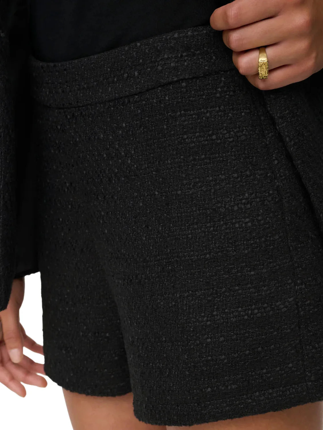 Shorts Boucle ONLY Luki Negro | Bicos de Fío
