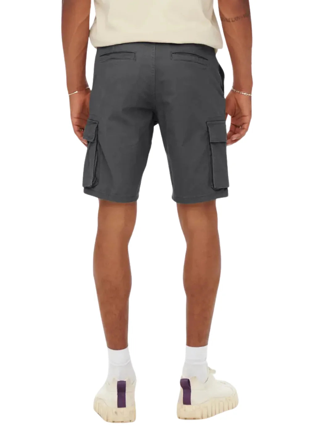 Short Cargo ONLY&SONS Cam Stage 6689 Gris | Bicos de Fío