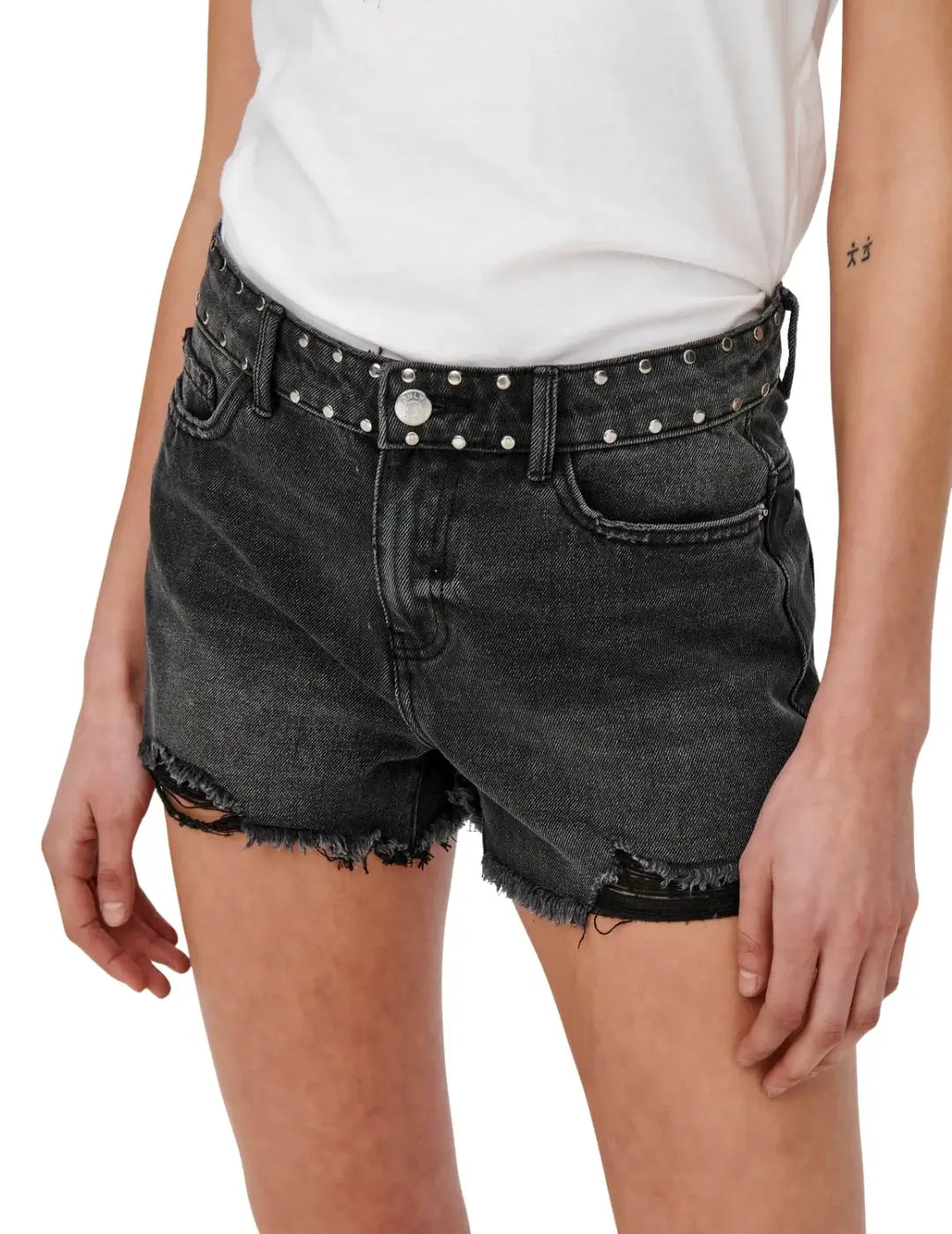 Shorts Tachuelas Only Onlpacy Negro | Bicos de Fío