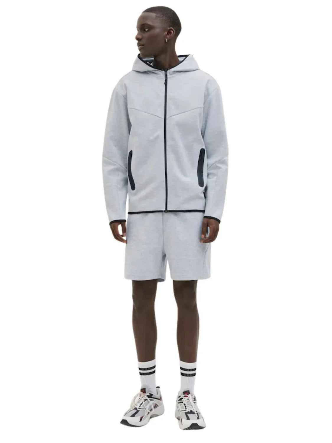 Shorts Deportivos Jack&Jones Gordon Gris | Bicos de Fío