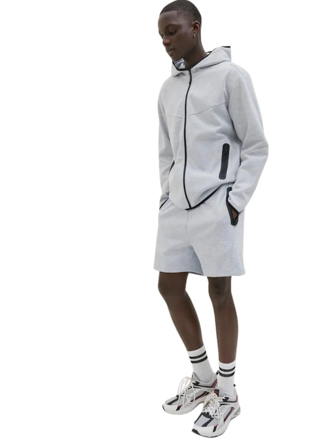 Shorts Deportivos Jack&Jones Gordon Gris | Bicos de Fío