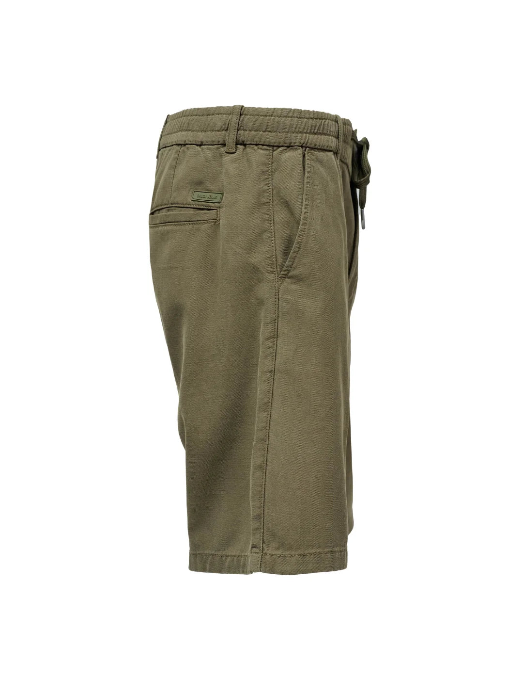 Pantalón Corto Salsa Jeans Tencel Verde Khaki | Bicos de Fío