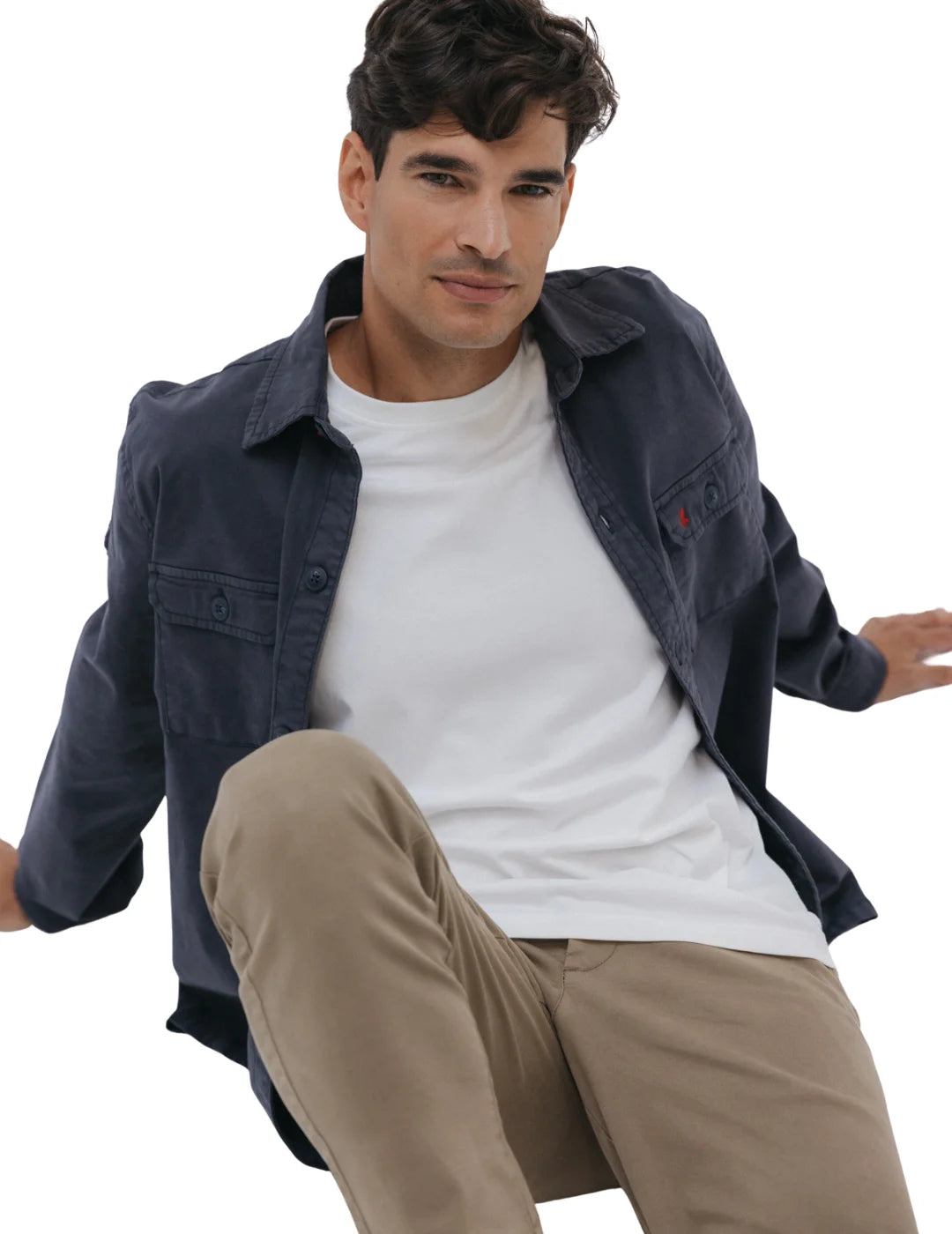 Sobrecamisa Heritage El Pulpo Azul Marino | Bicos de Fío