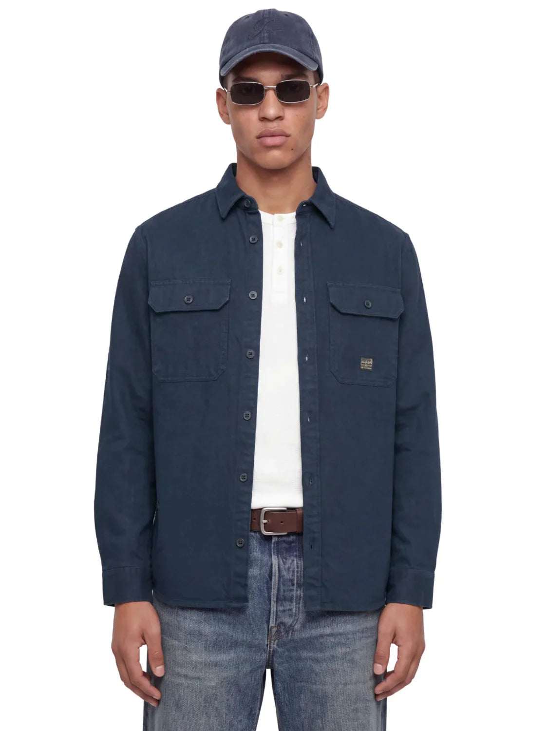 Sobrecamisa Jack&Jones Luivy Azul Marino | Bicos de Fío