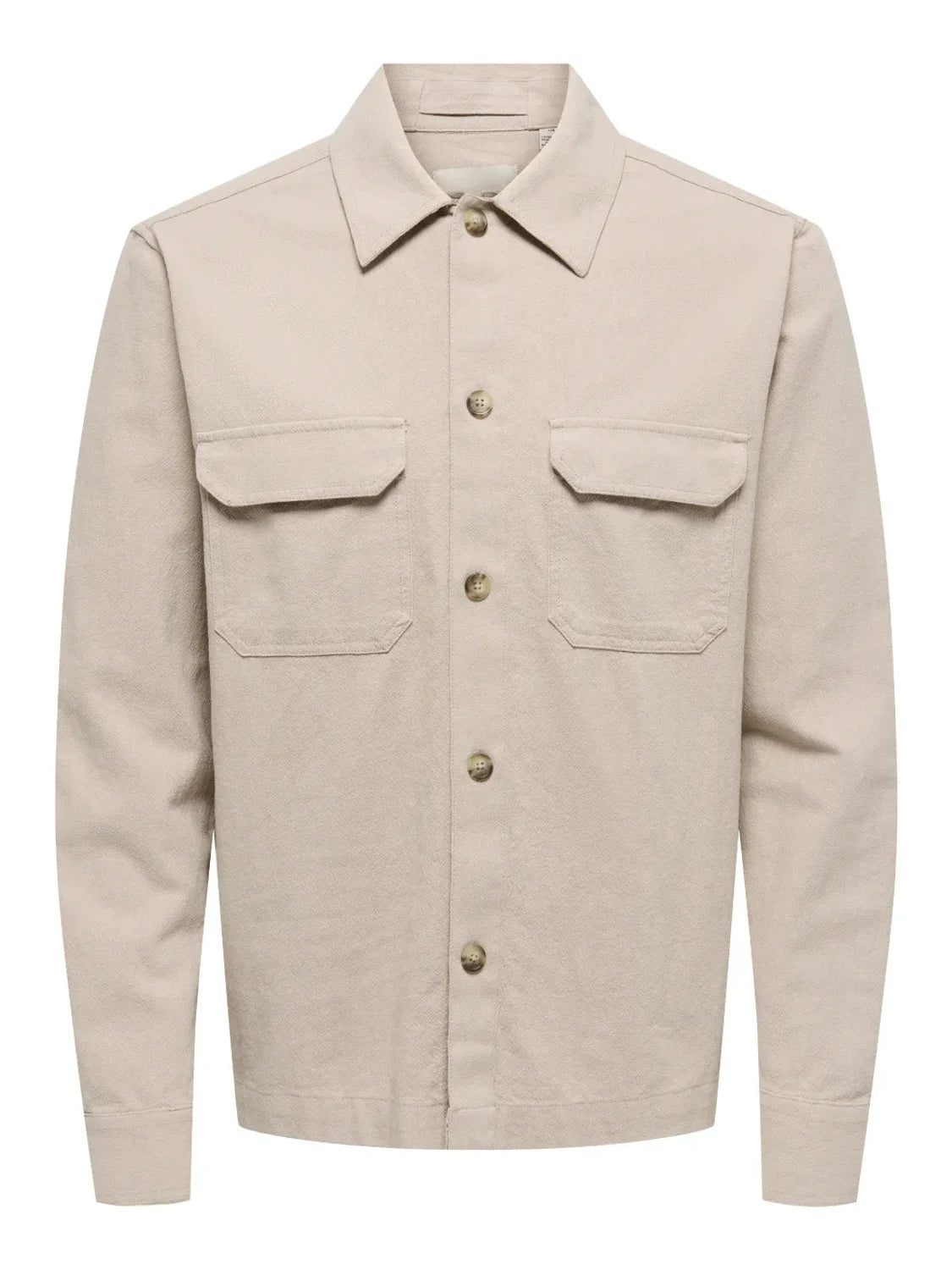 Sobrecamisa ONLY&SONS Colt Beige | Bicos de Fío