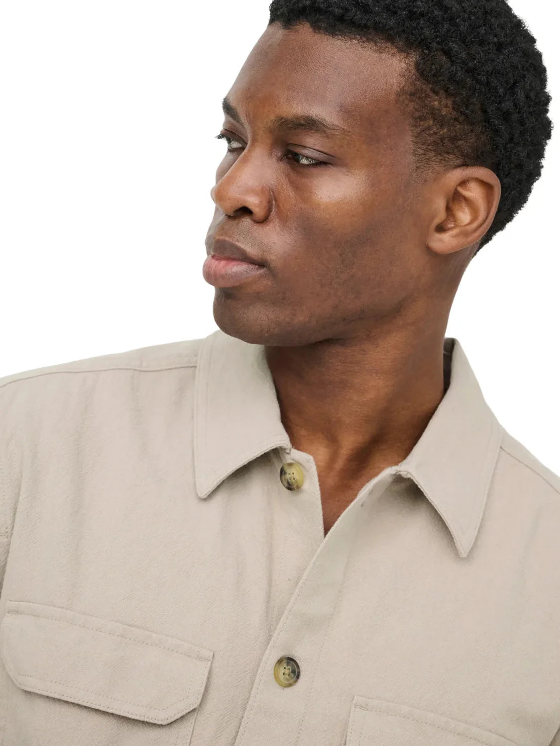 Sobrecamisa ONLY&SONS Colt Beige | Bicos de Fío