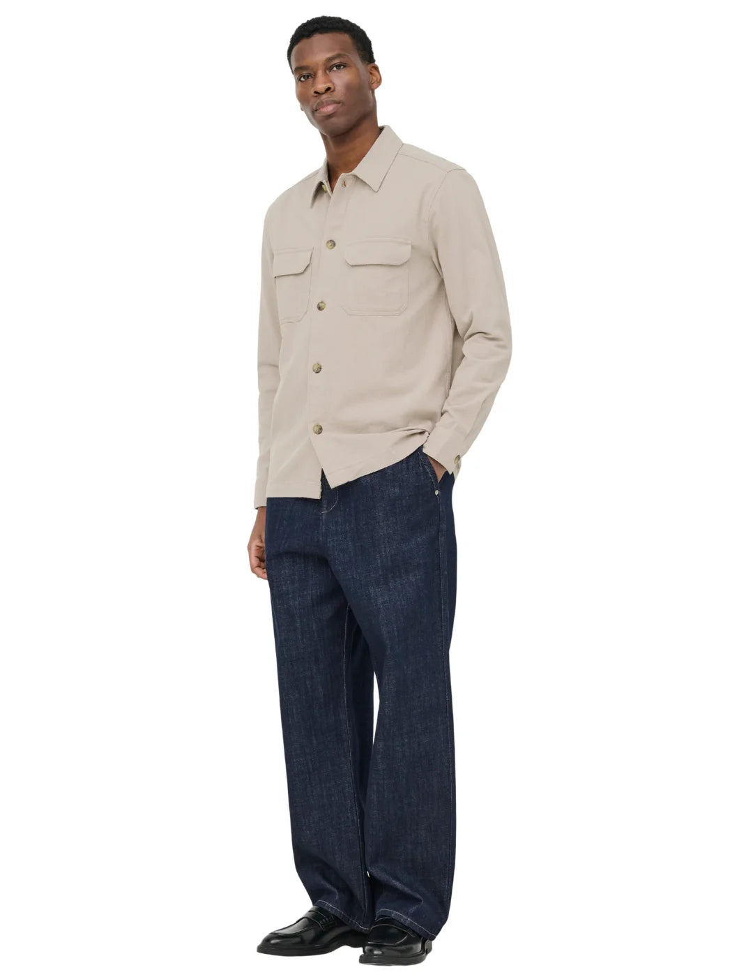Sobrecamisa ONLY&SONS Colt Beige | Bicos de Fío