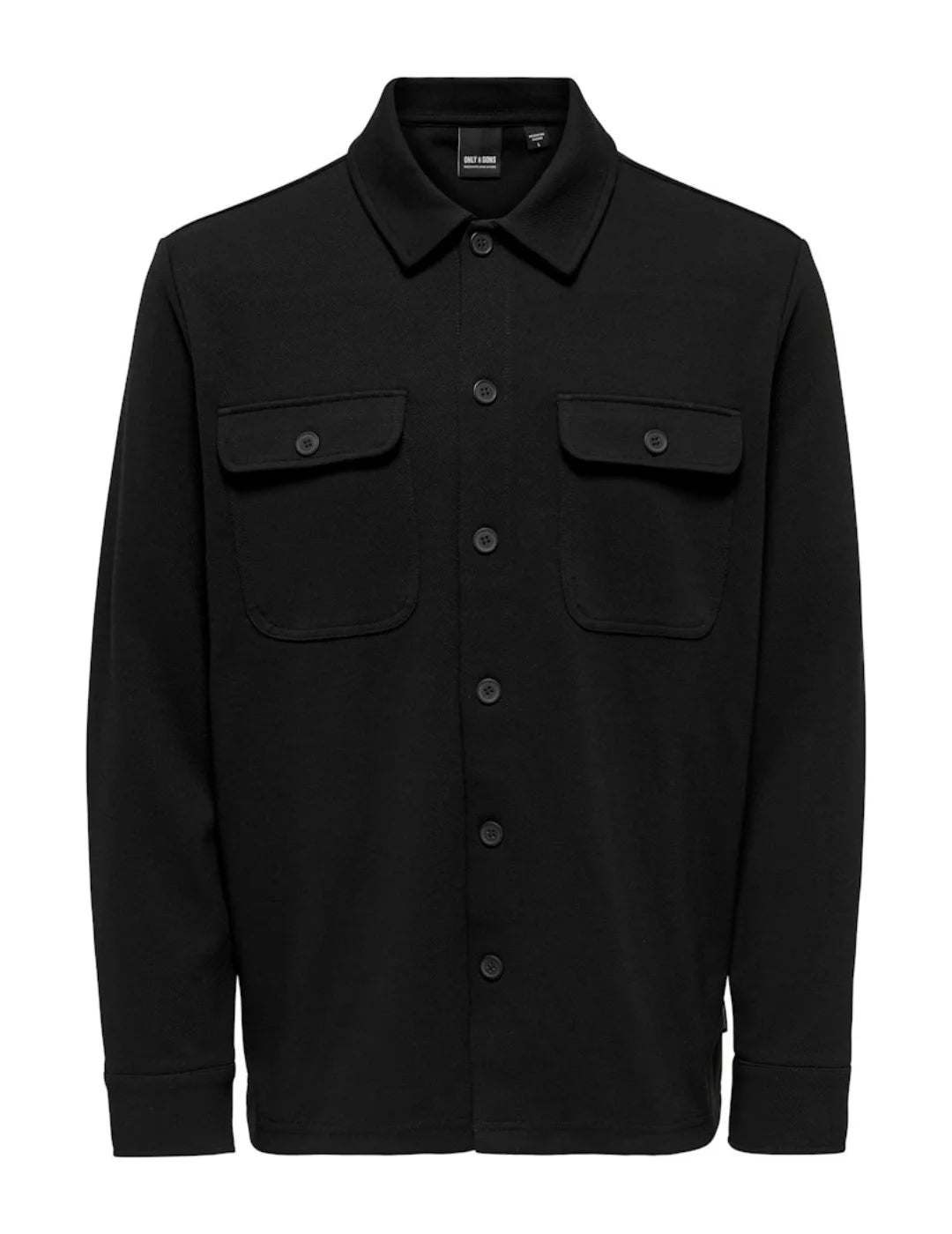 Sobrecamisa ONLY&SONS Newkodyl Negro | Bicos de Fío