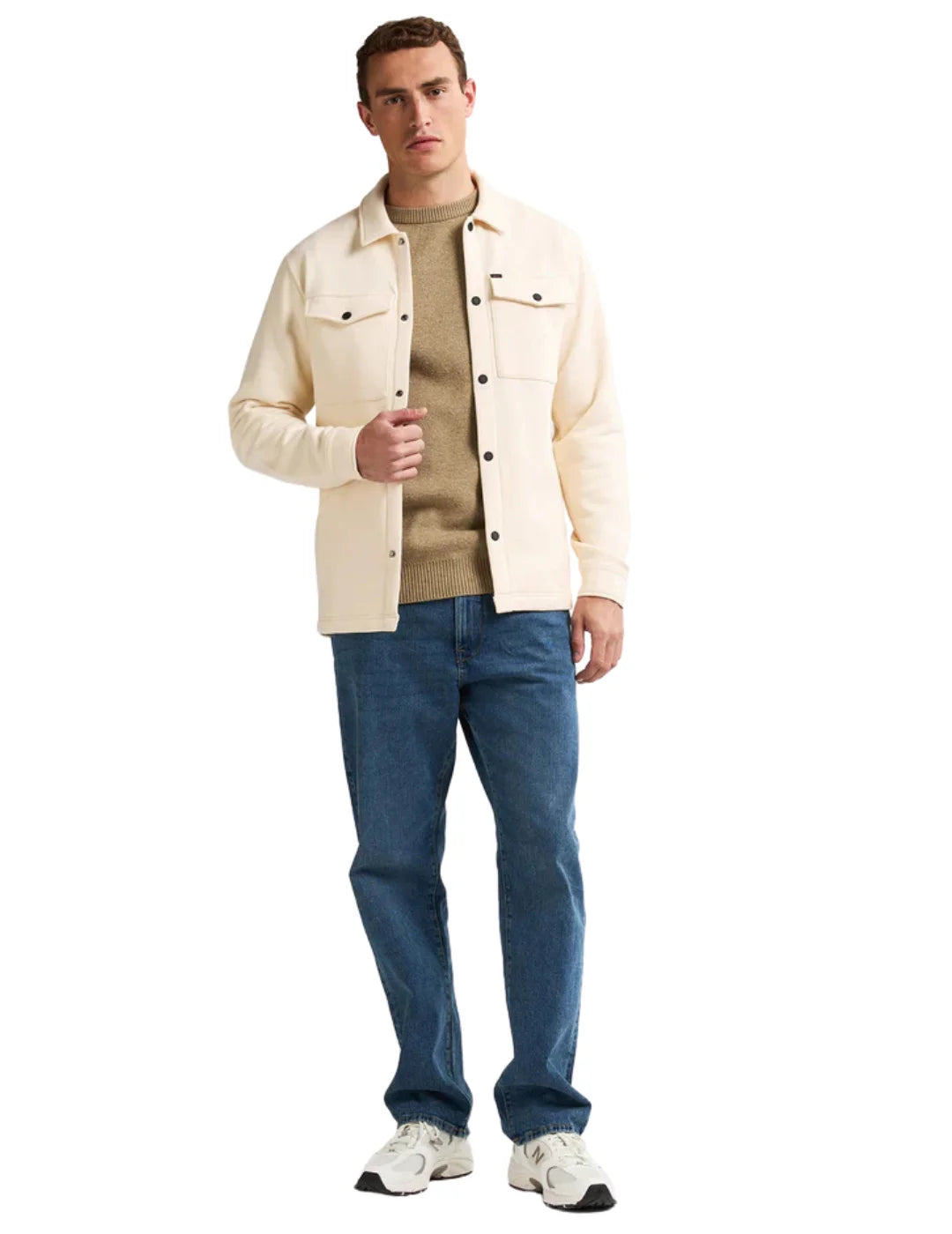 Sobrecamisa Petrol Industries Chehalis Beige | Bicos de Fío
