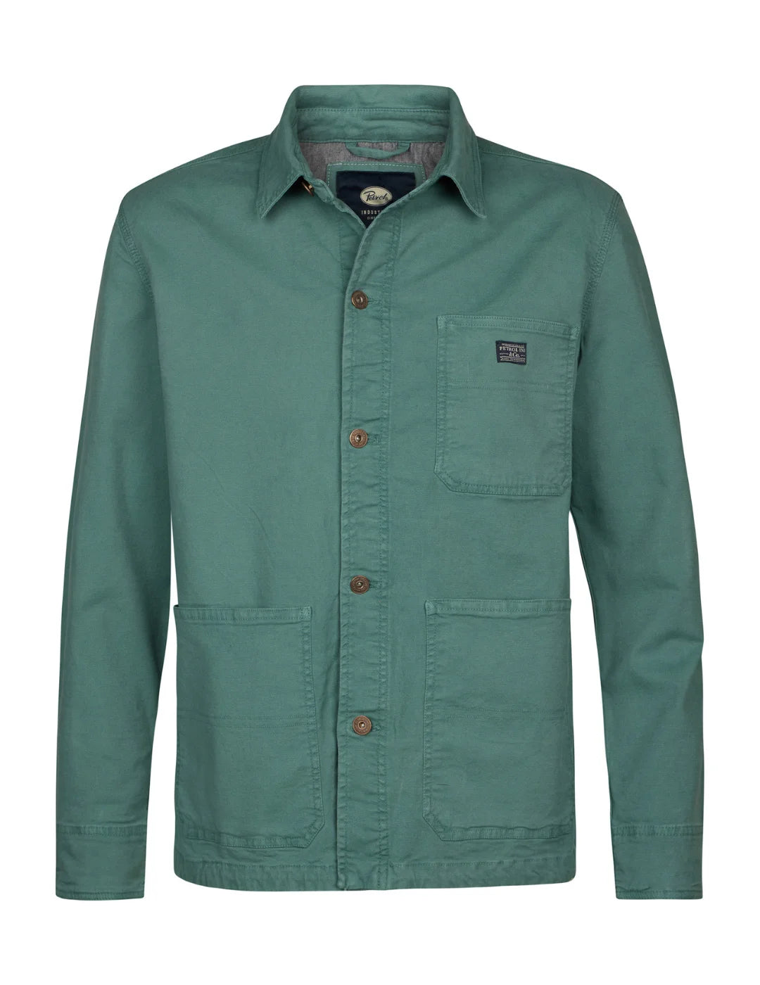 Sobrecamisa Petrol Industries Oil Green | Bicos de Fío