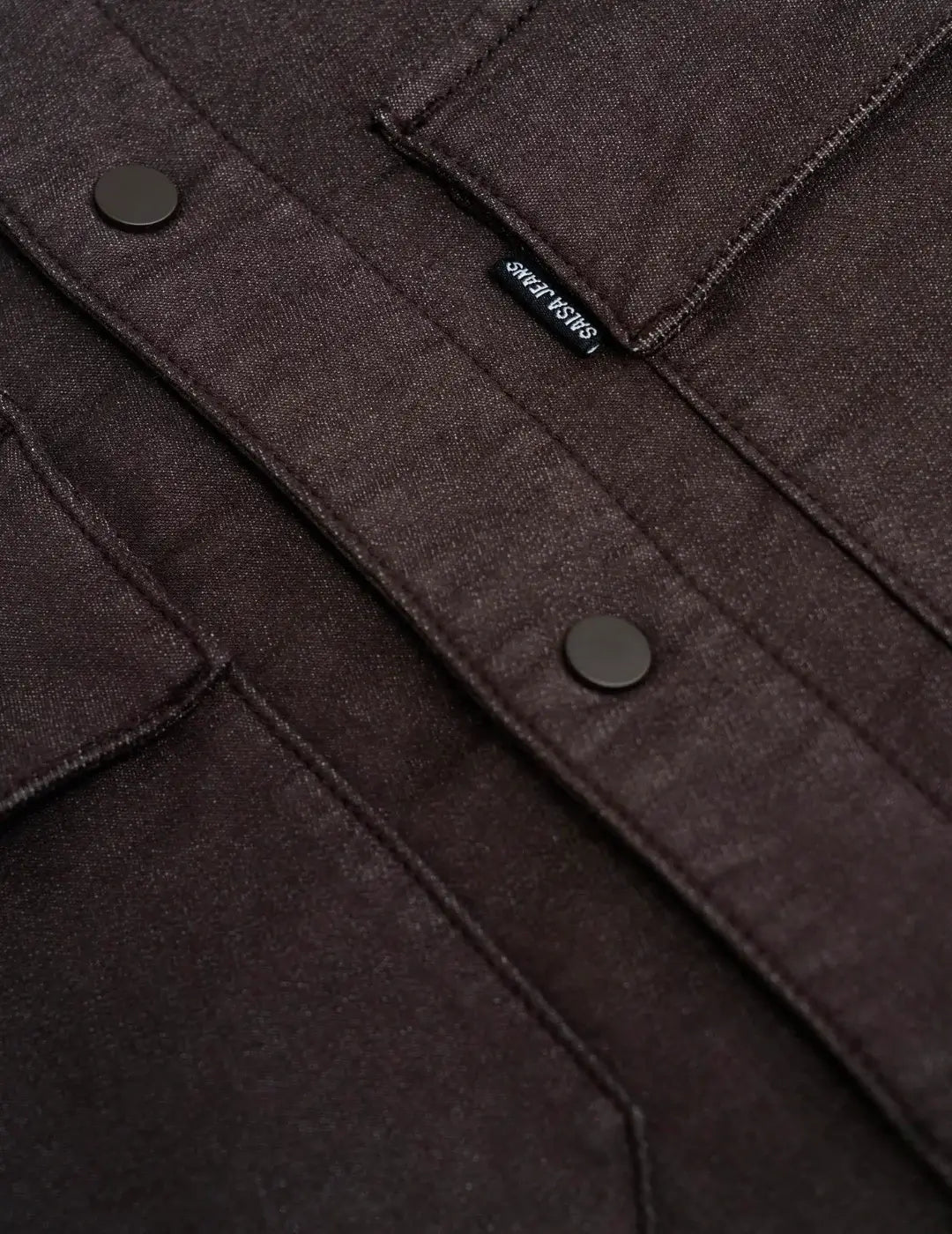 Sobrecamisa Salsa Jeans S-Activ Marrón Chocolate | Bicos de Fío