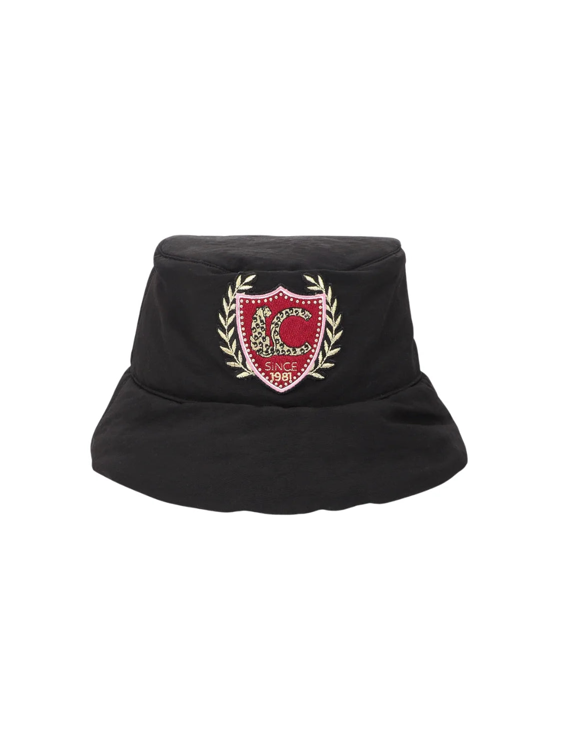 Sombrero Bucket Parches Lola Casademunt Negro | Bicos de Fío