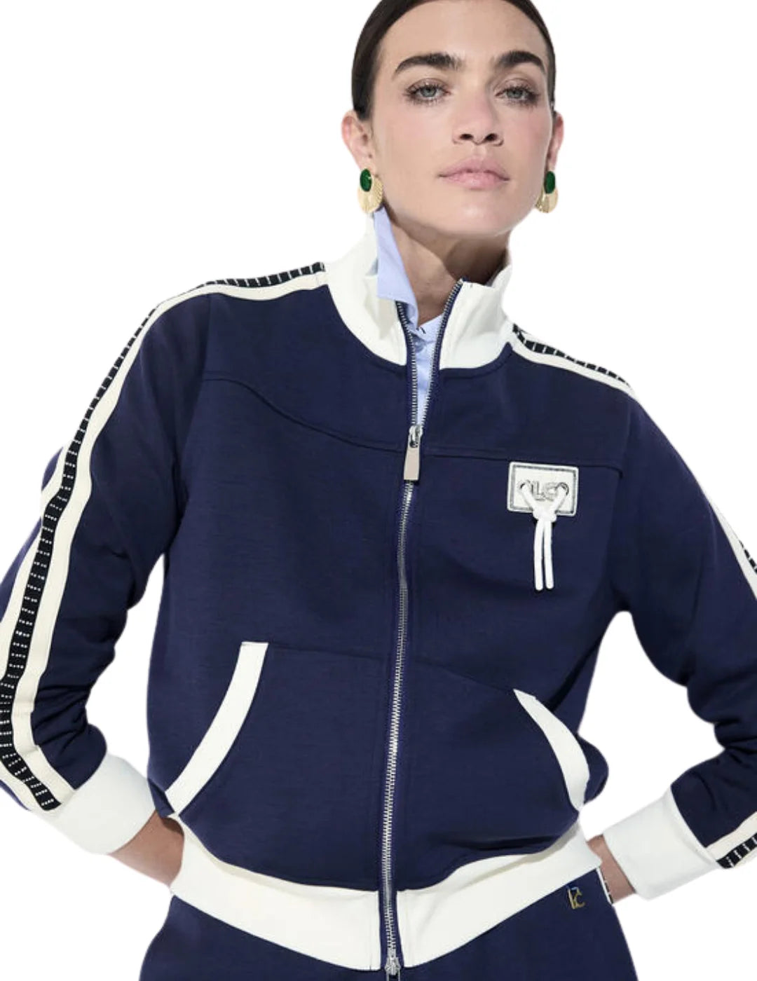 Sudadera Banda Strass Lola Casademunt Azul | Bicos de Fío
