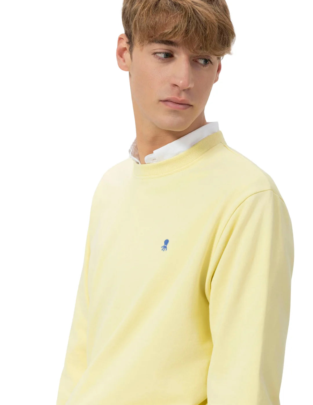 Sudadera El Pulpo Logo Bordado Amarillo | Bicos de Fío