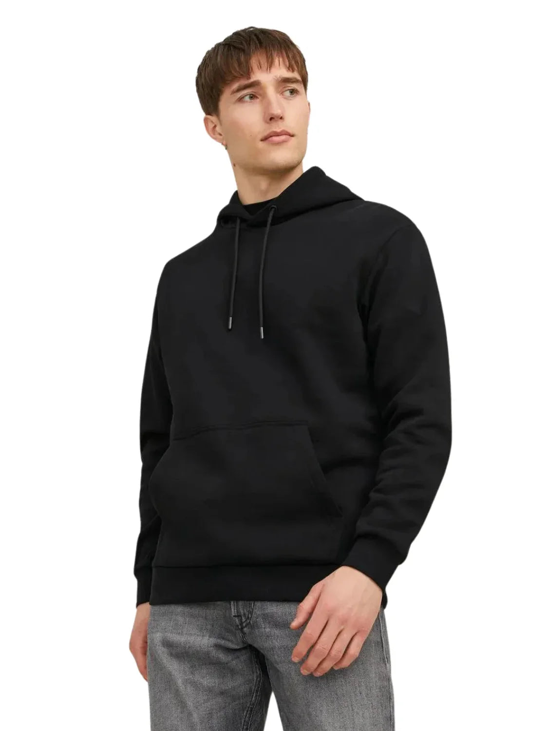 Sudadera Capucha Jack&Jones Bradley Negro | Bicos de Fío