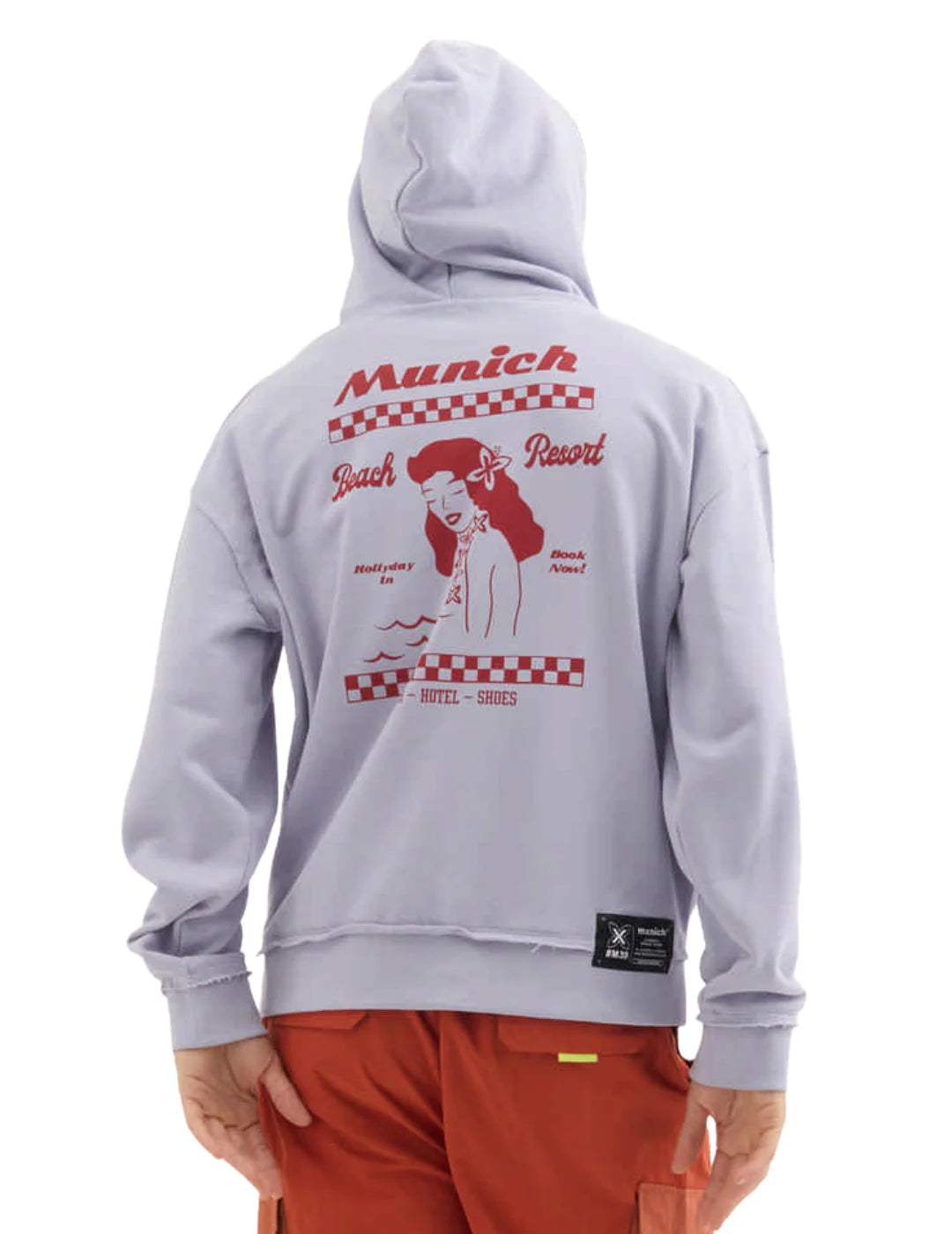 Sudadera Capucha Munich Aloha Lila | Bicos de Fío