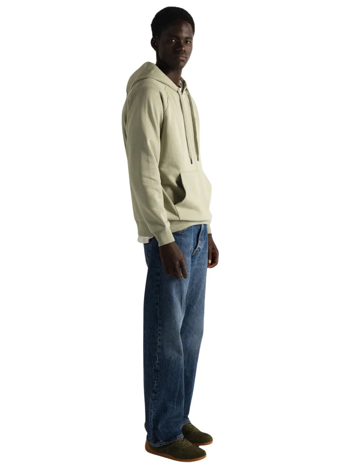 Sudadera Capucha Munich Essentials Verde Caqui | Bicos de Fío