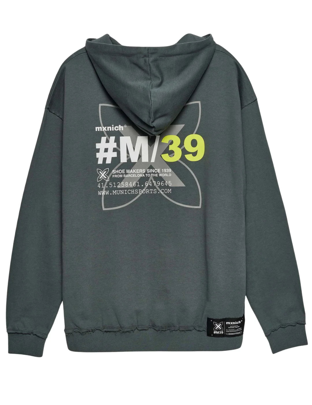 Sudadera Capucha Munich Galaxy Antracita | Bicos de Fío