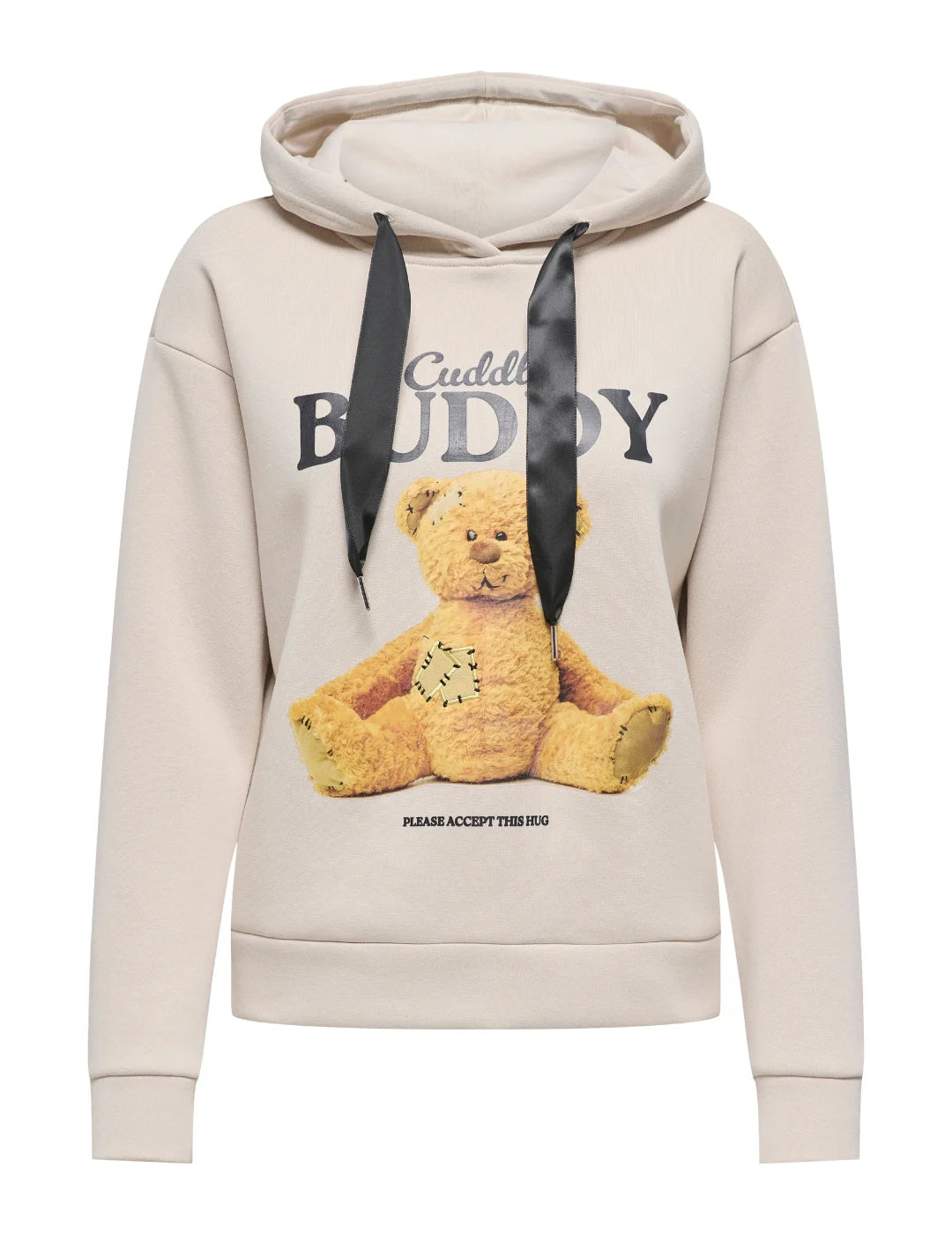 Sudadera Oso ONLY Ricky Beige | Bicos de Fío