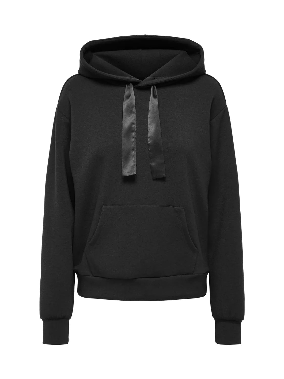 Sudadera Capucha ONLY Scarlett Negro | Bicos de Fío