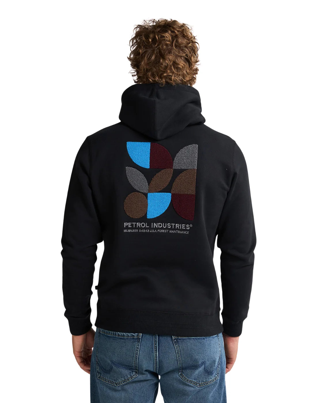 Sudadera Petrol Industries Sparta Negro | Bicos de Fío