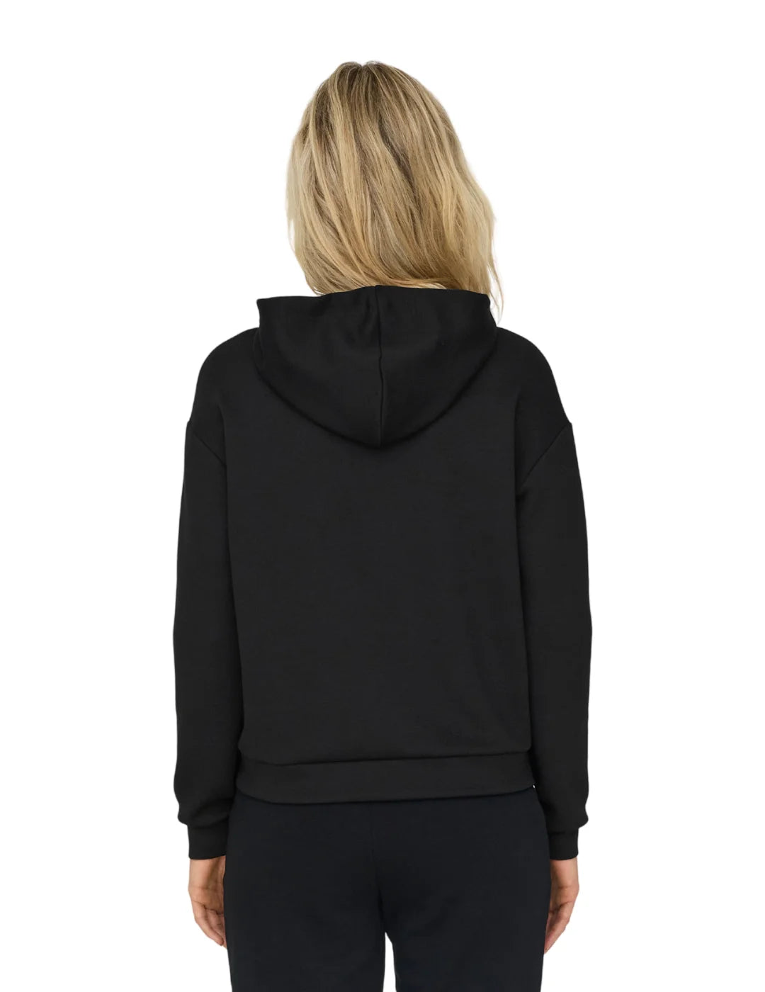 Sudadera Capucha ONLY PLAY Lounge Zip Negro | Bicos de Fío