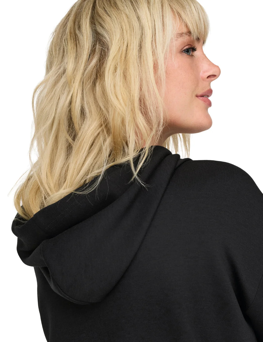 Sudadera Capucha ONLY PLAY Lounge Zip Negro | Bicos de Fío