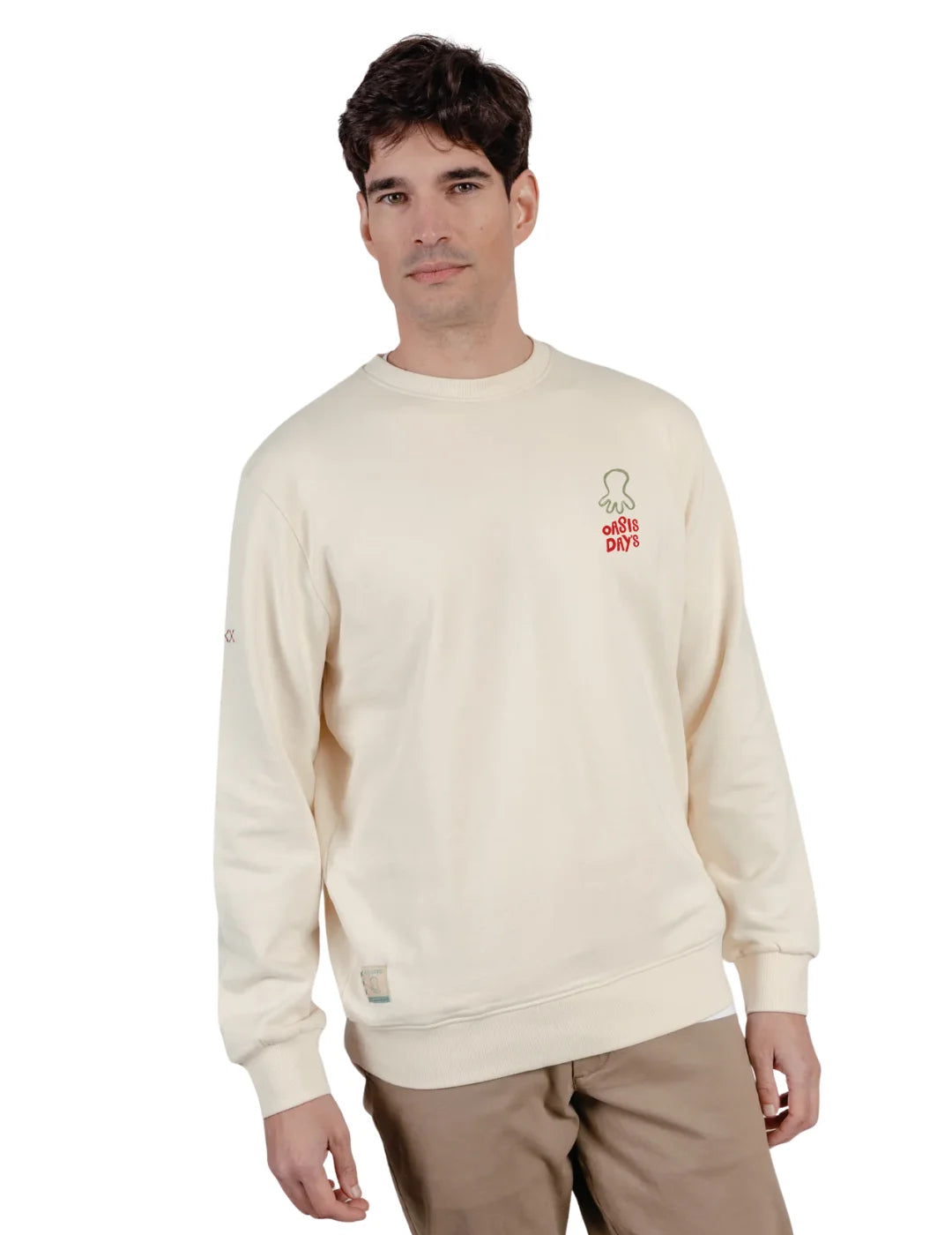 Sudadera El Pulpo Oasis Day´s Crudo | Bicos de Fío