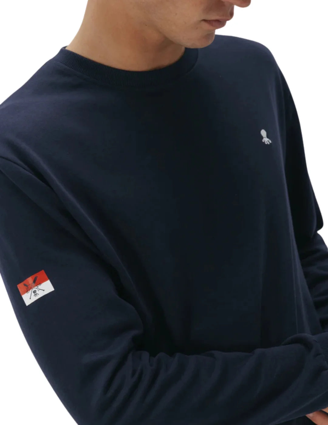Sudadera elPulpo Bordado Heritage Azul Marino | Bicos de Fío