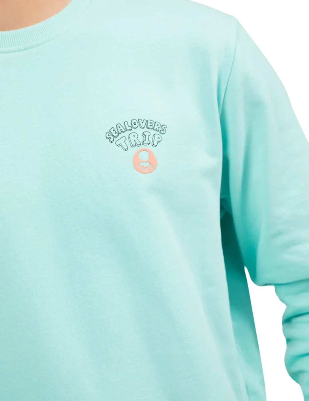 Sudadera elPulpo Sealovers Van Roadtrip Verde Agua | Bicos de Fío