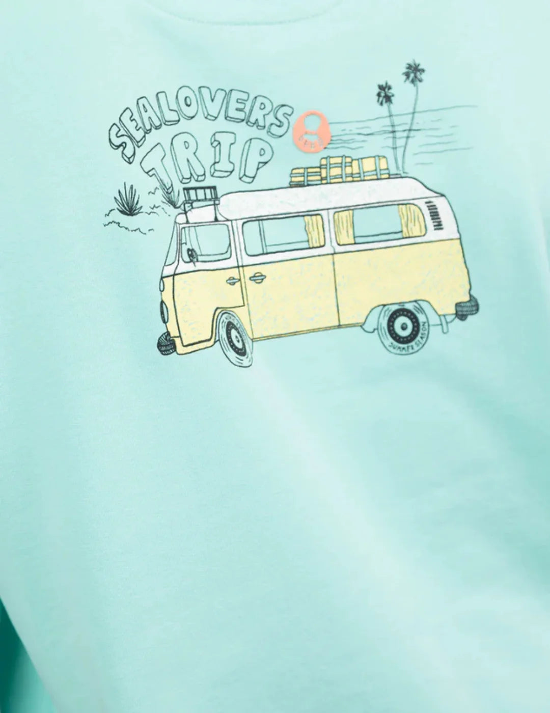 Sudadera elPulpo Sealovers Van Roadtrip Verde Agua | Bicos de Fío