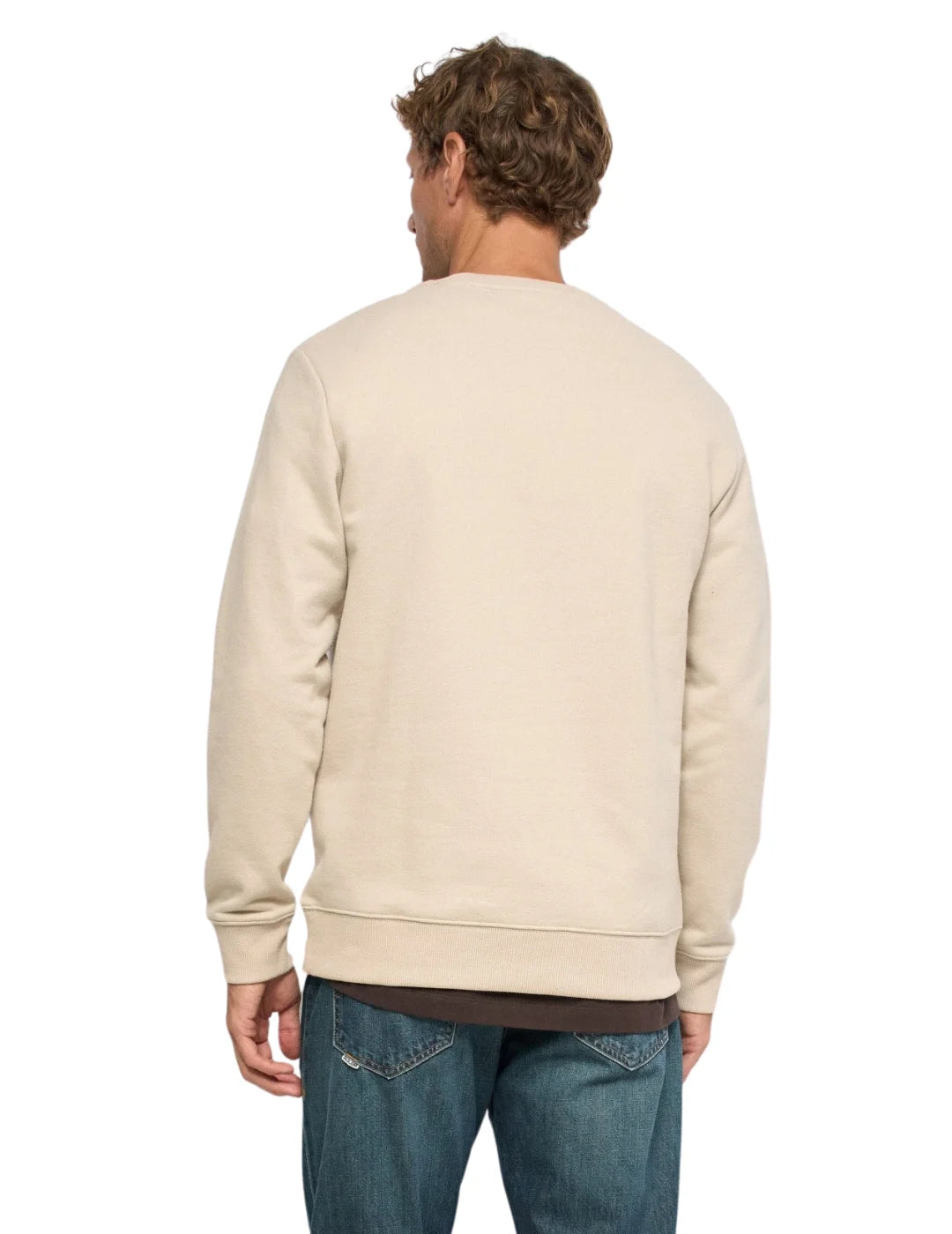 Sudadera Fleece Logo Salsa Jeans Beige | Bicos de Fío