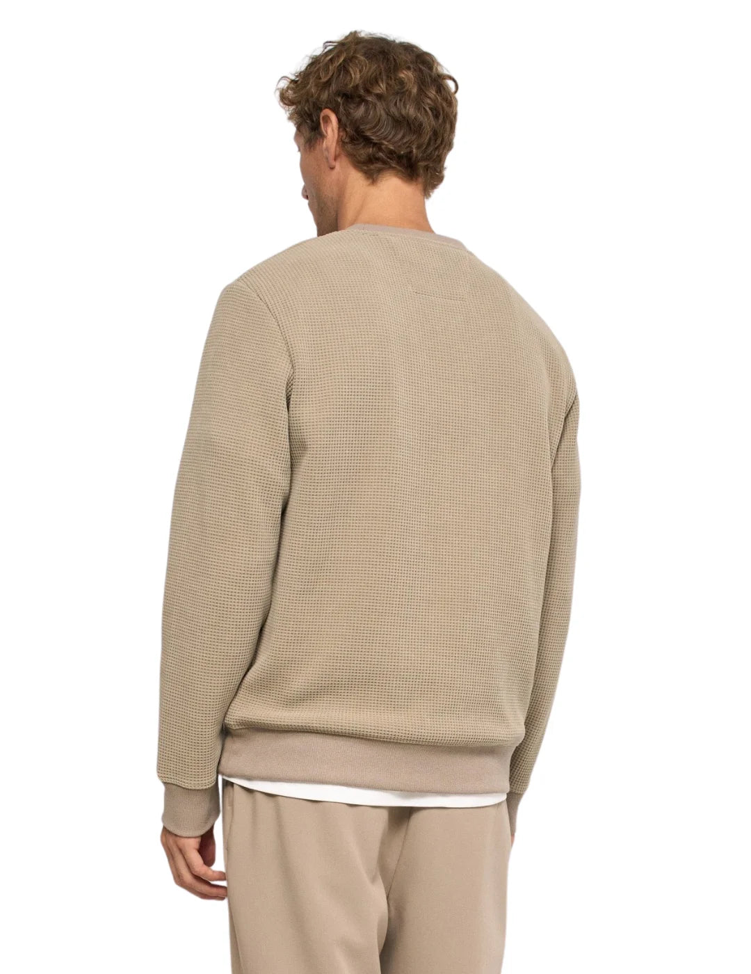 Sudadera Jacquard Salsa Jeans Beige | Bicos de Fío