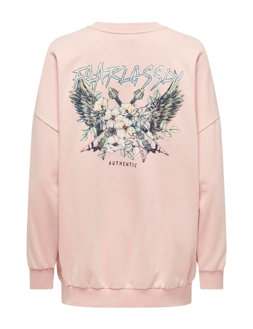 Sudadera Larga Only Onllucinda Rosa | Bicos de Fío