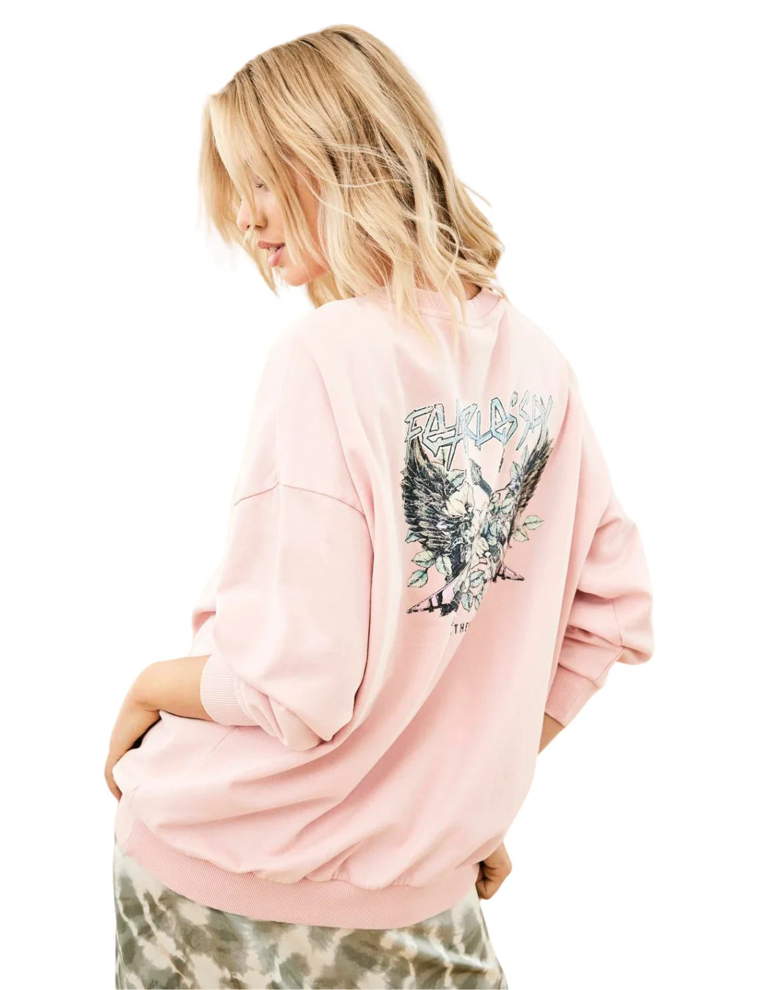 Sudadera Larga Only Onllucinda Rosa | Bicos de Fío