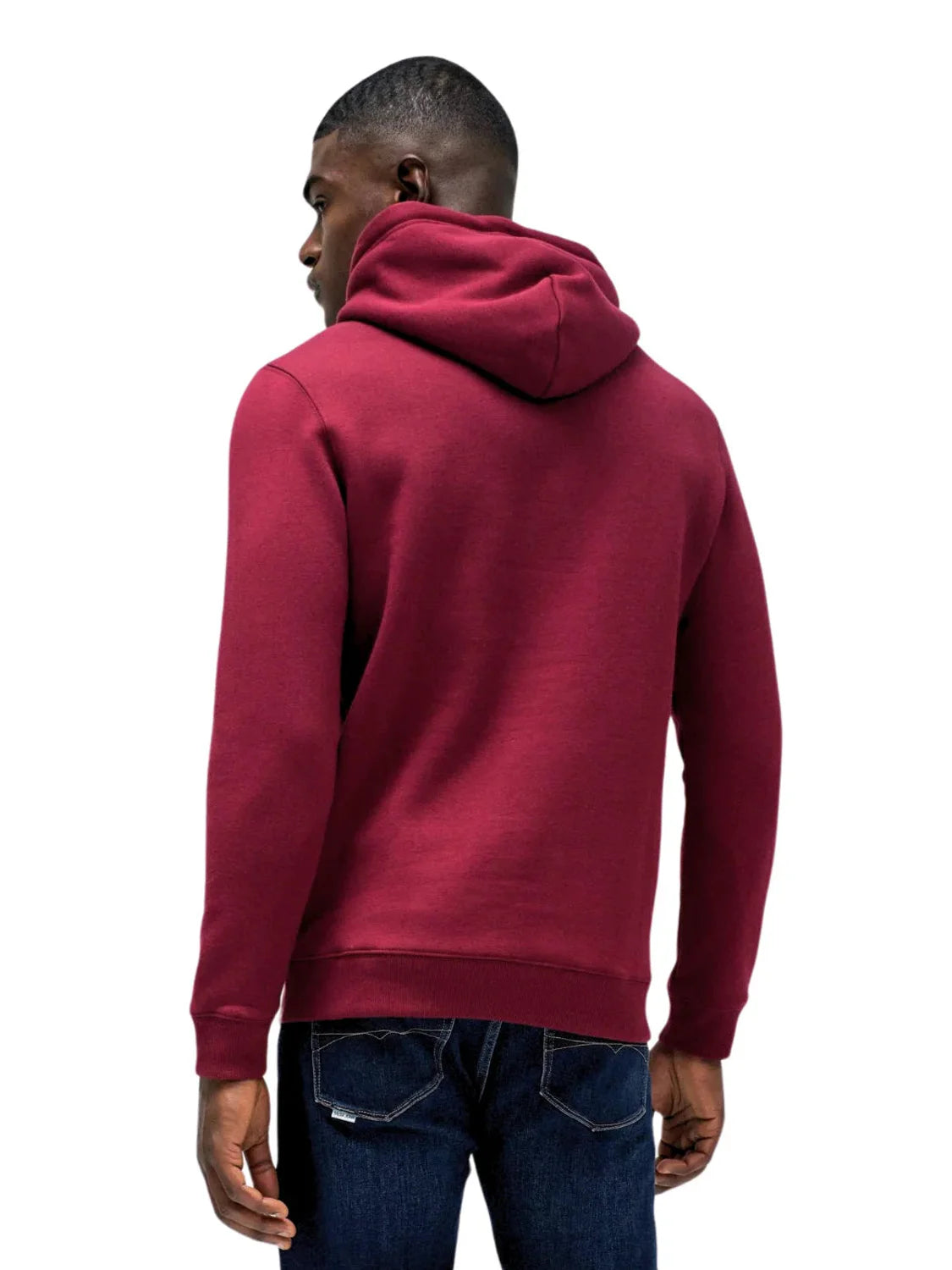 Sudadera Capucha Salsa Jeans Logo Foil Granate | Bicos de Fío