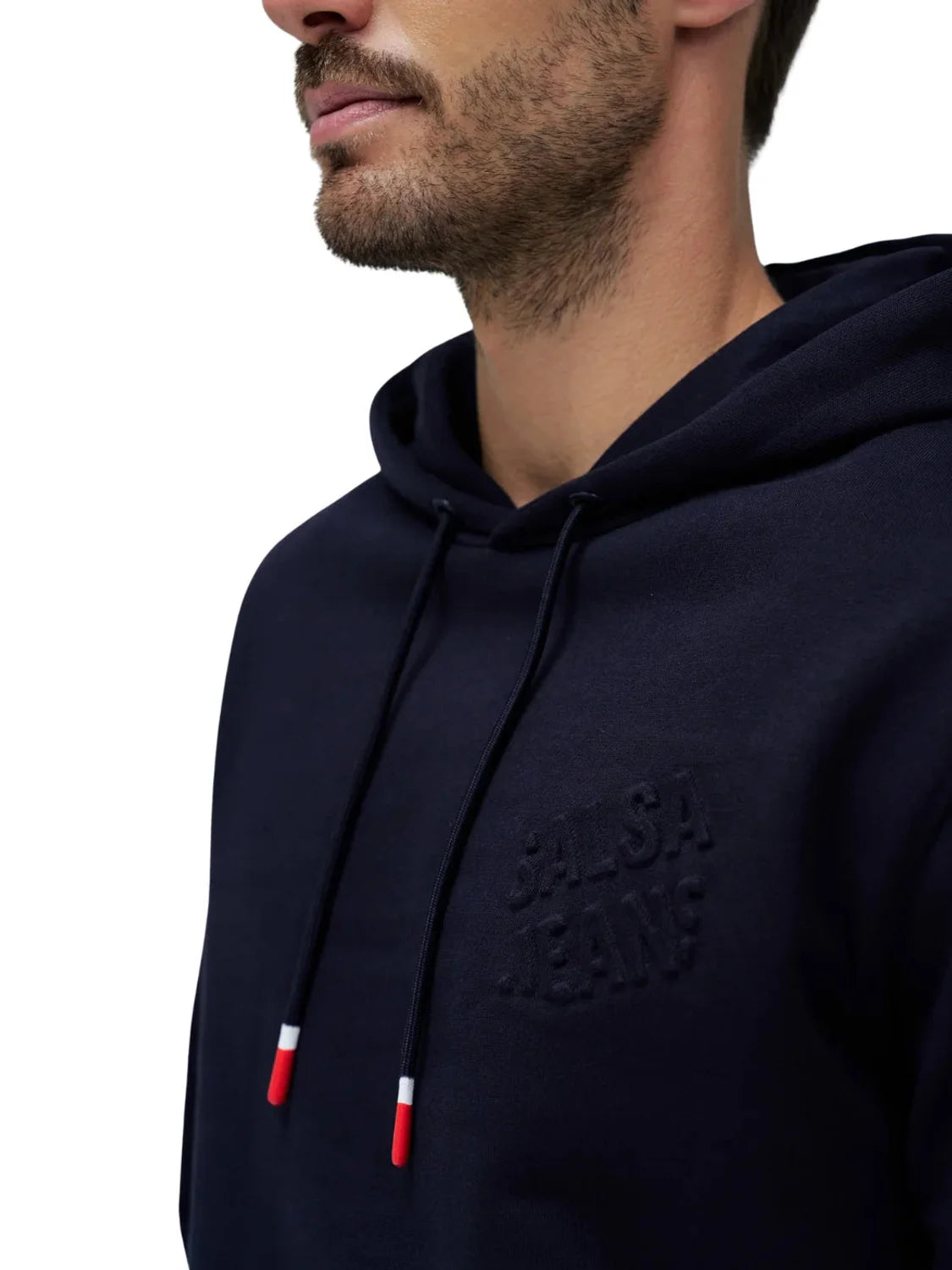 Sudadera Capucha Logo Salsa Jeans Azul Marino | Bicos de Fío
