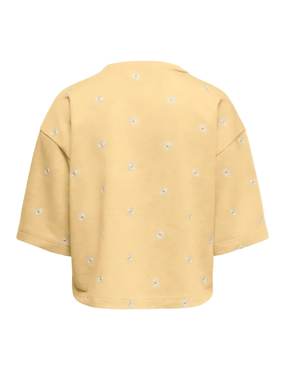 Sudadera Manga 3/4 ONLY Luna Amarillo | Bicos de Fío