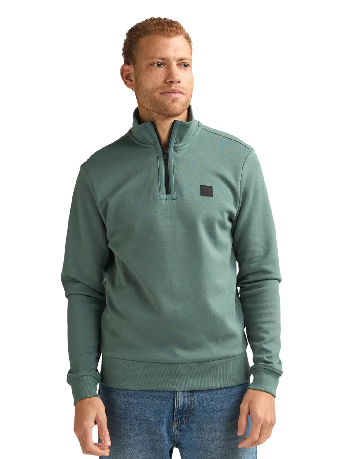 Sudadera Media Cremallera Petrol Industries Verde | Bicos de Fío