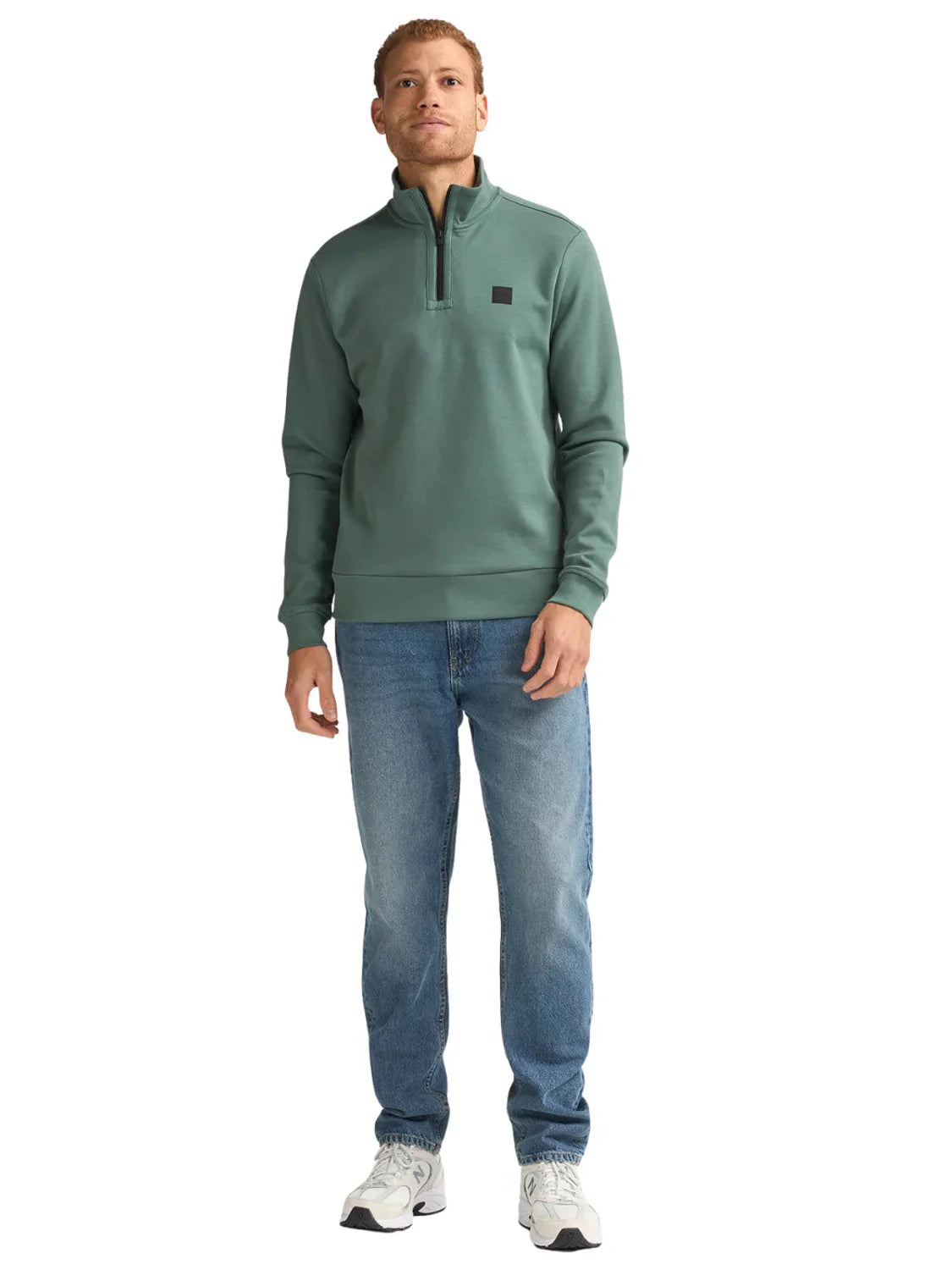 Sudadera Media Cremallera Petrol Industries Verde | Bicos de Fío